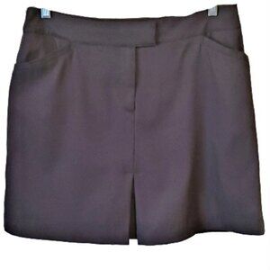 Tail White Label Golf Skort Women's Size 10 Black Hook Button Zip Fly Pockets